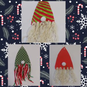 prace plastyczne mikołaje świąteczne