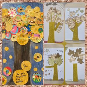 kolaż z pracami dzieci