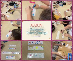 kolaż prac zwiazany ze światowym dniem chorego