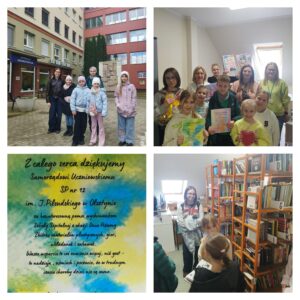 kolaż zdjęc wykonany podczas zbiórki darów